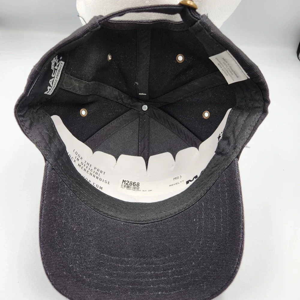 Mack Hat Black Adjustable Strapback Cap Trucks Embroidered Bulldog Logo NWT - Picture 5 of 9
